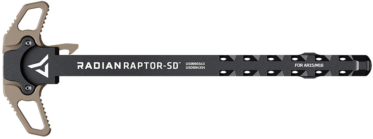Radian Raptor SD FDE Suppressor-Optimized Ambidextrous Charging Handle AR-15/M16