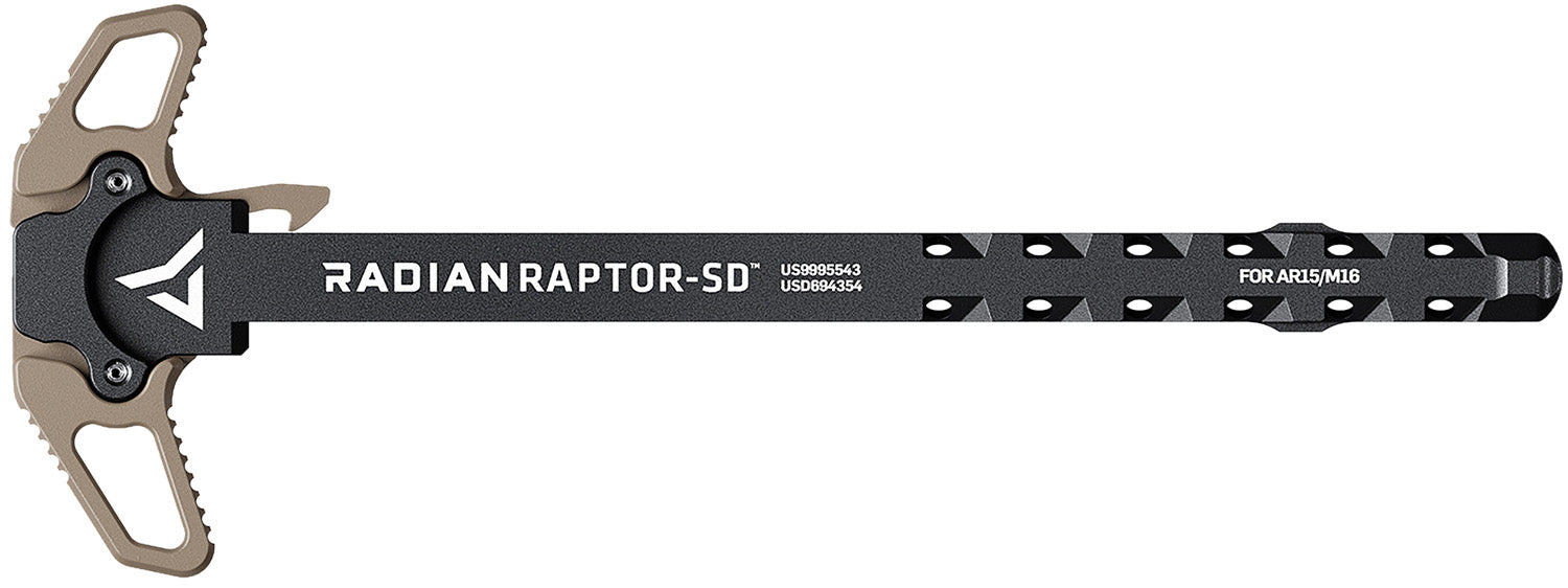 Radian Raptor SD FDE Suppressor-Optimized Ambidextrous Charging Handle AR-15/M16
