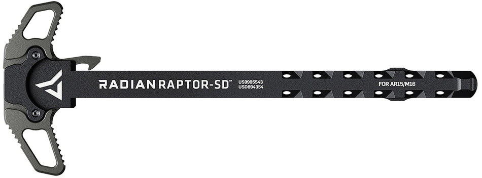 Radian Raptor SD Radian Gray Suppressor-Optimized Ambi Charging Handle AR-15/M16