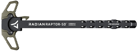 Radian Raptor SD OD Green Suppressor-Optimized Ambidextrous Charging Handle AR-15