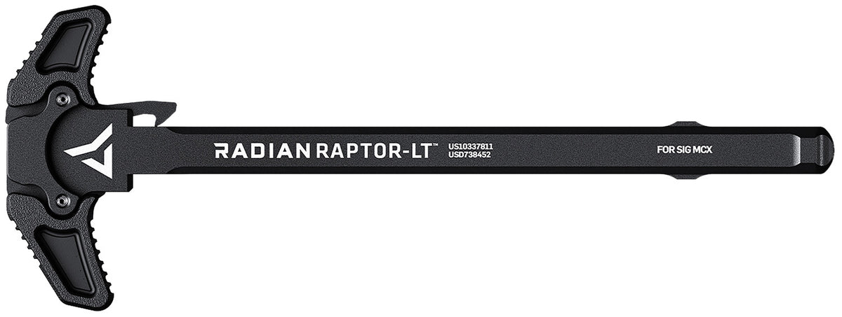 Radian Raptor LT Black Ambidextrous Charging Handle Compatible with SIG MCX