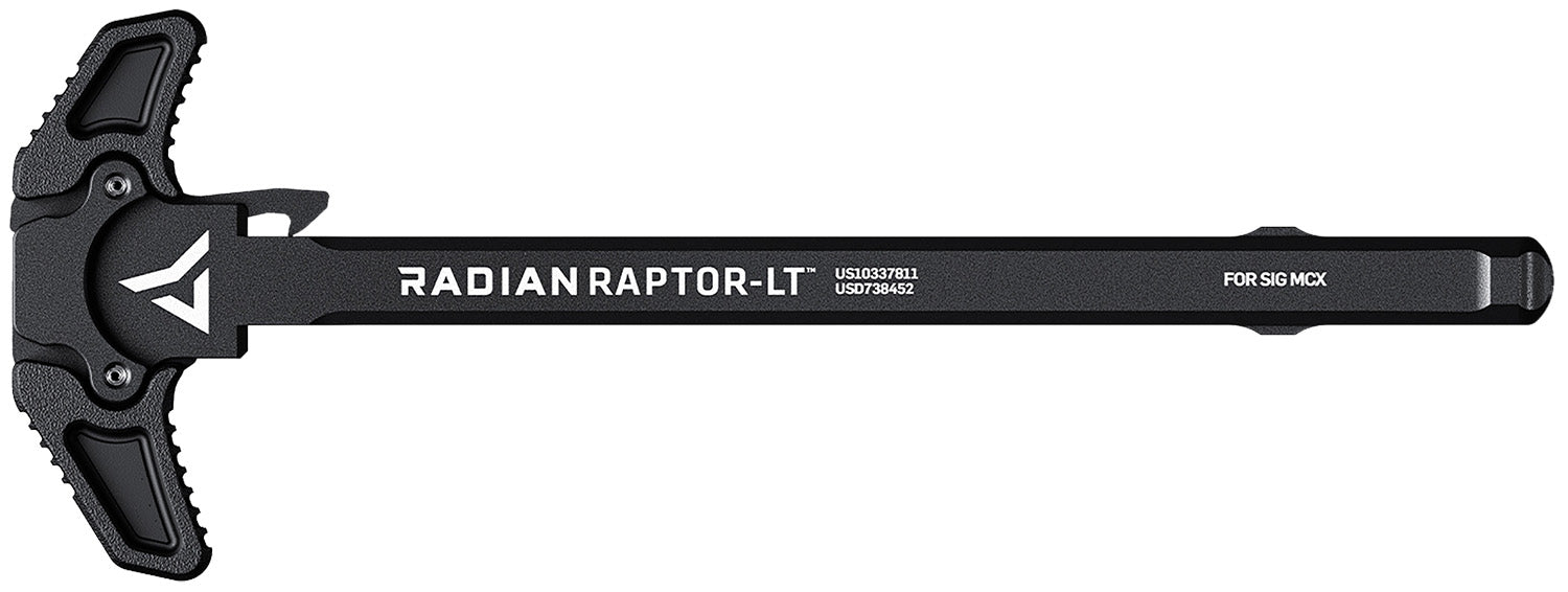 Radian Raptor LT Black Ambidextrous Charging Handle Compatible with SIG MCX