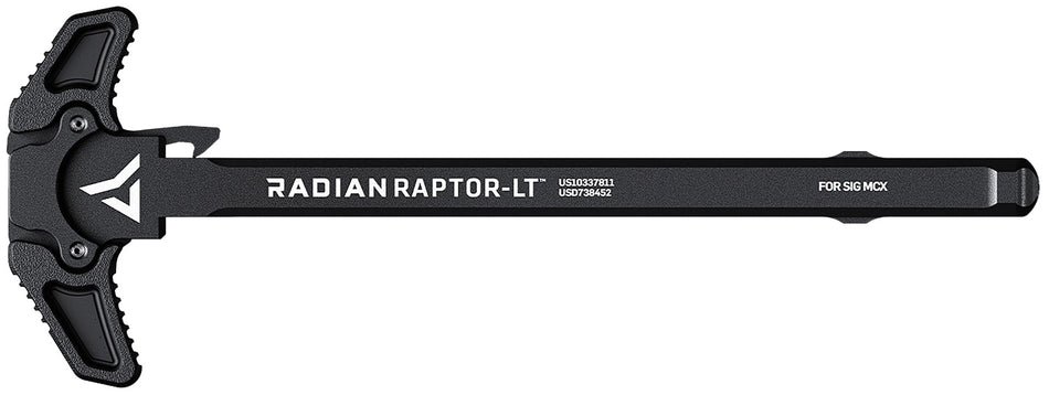 Radian Raptor LT Black Ambidextrous Charging Handle Compatible with SIG MCX