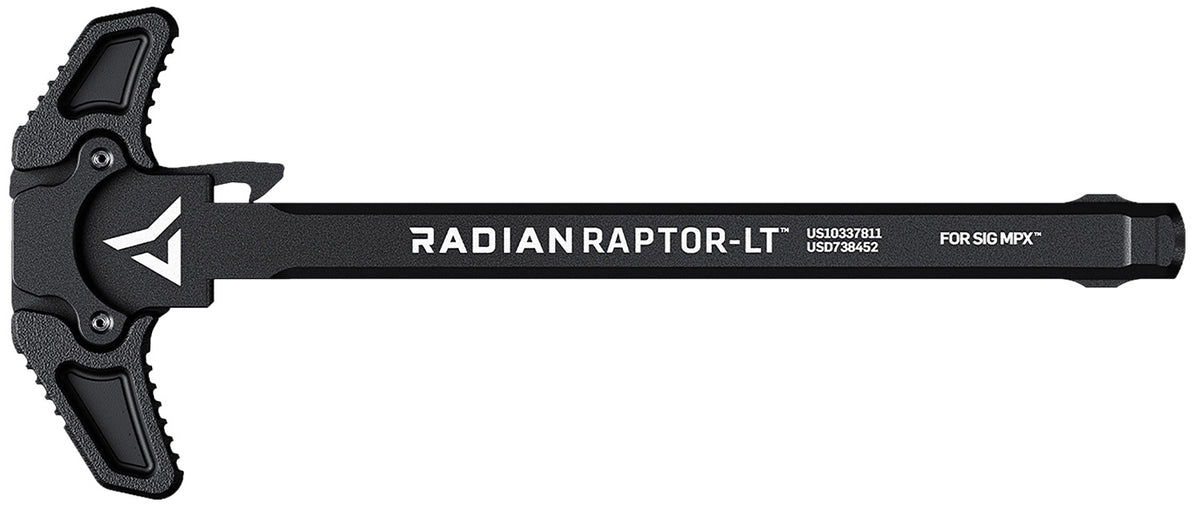 Radian Raptor LT Black Ambidextrous Charging Handle Compatible with SIG MPX