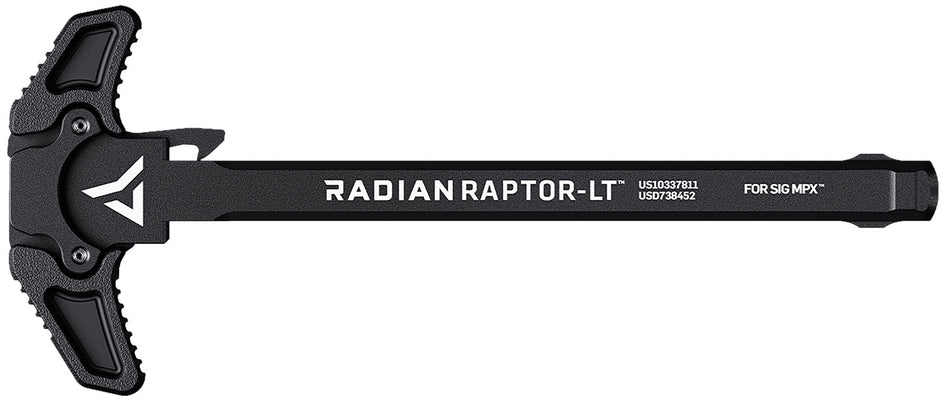 Radian Raptor LT Black Ambidextrous Charging Handle Compatible with SIG MPX