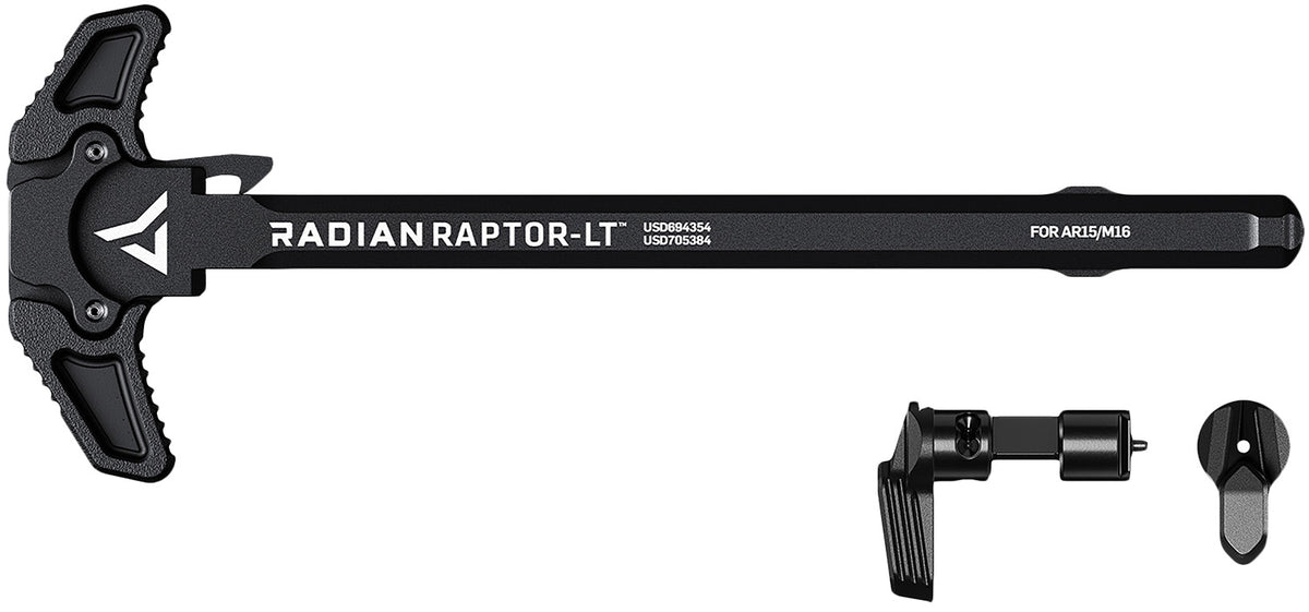 Radian Raptor LT Ambi Charging Handle with Talon Safety 45/90 Black AR-15/M16