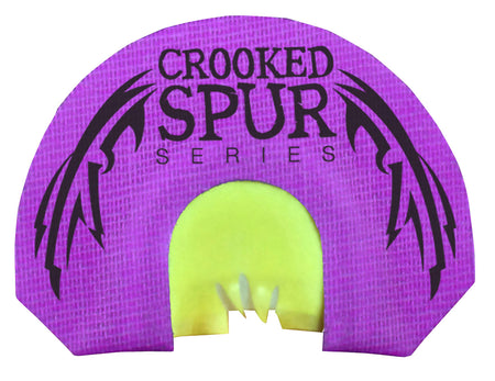 Foxpro Crooked Spur V-Fang Mouth Call - Triple Reed Turkey Diaphragm, Purple