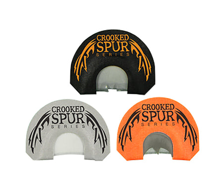 Foxpro Crooked Spur Mouth Call Combo Pack - 3-Piece Turkey Diaphragm Set, Black/Orange/White