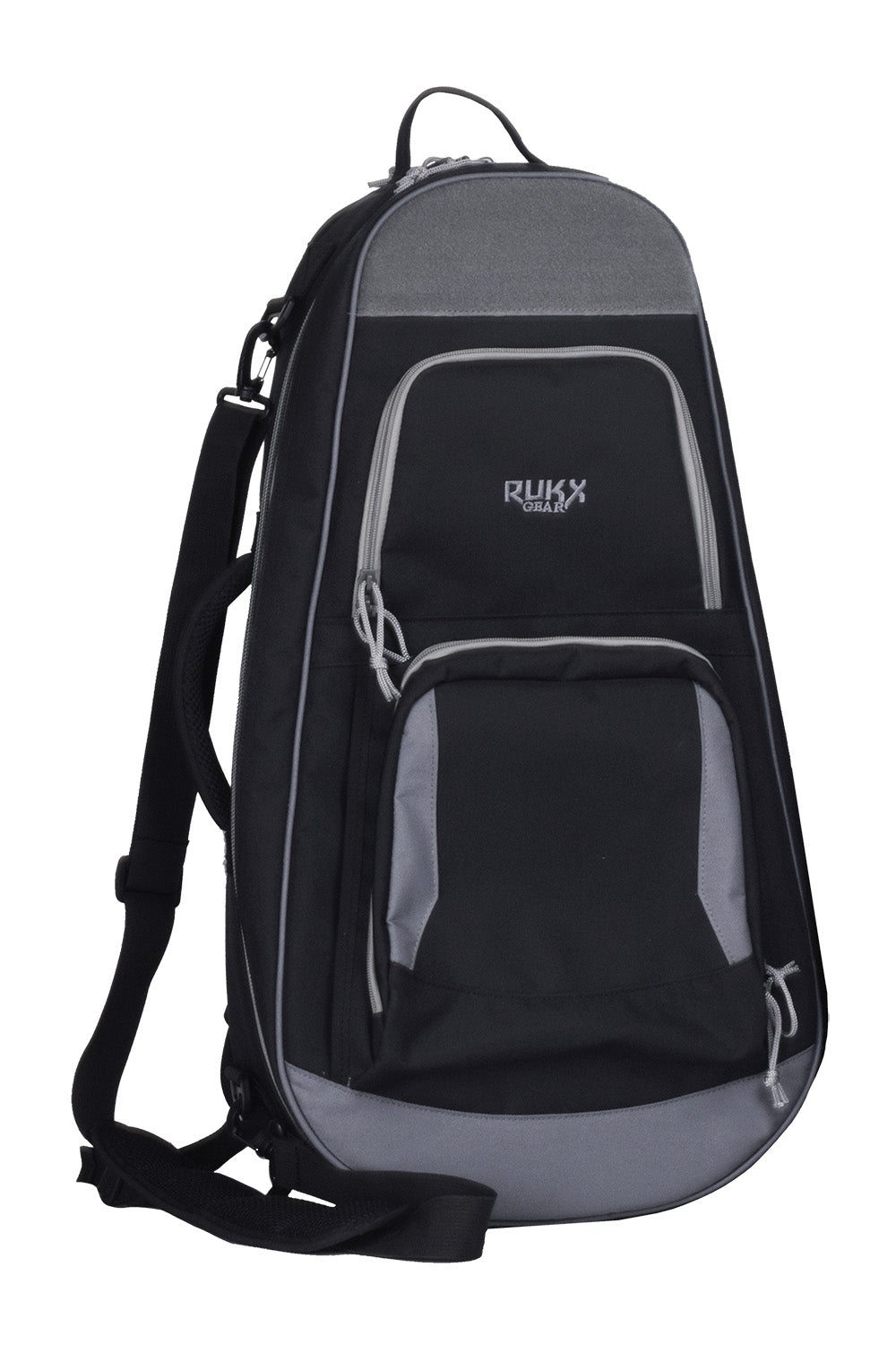 Rukx Gear Discrete AR-Pistol Bag Black 600D Polyester with Mag Holders Adjustable Straps
