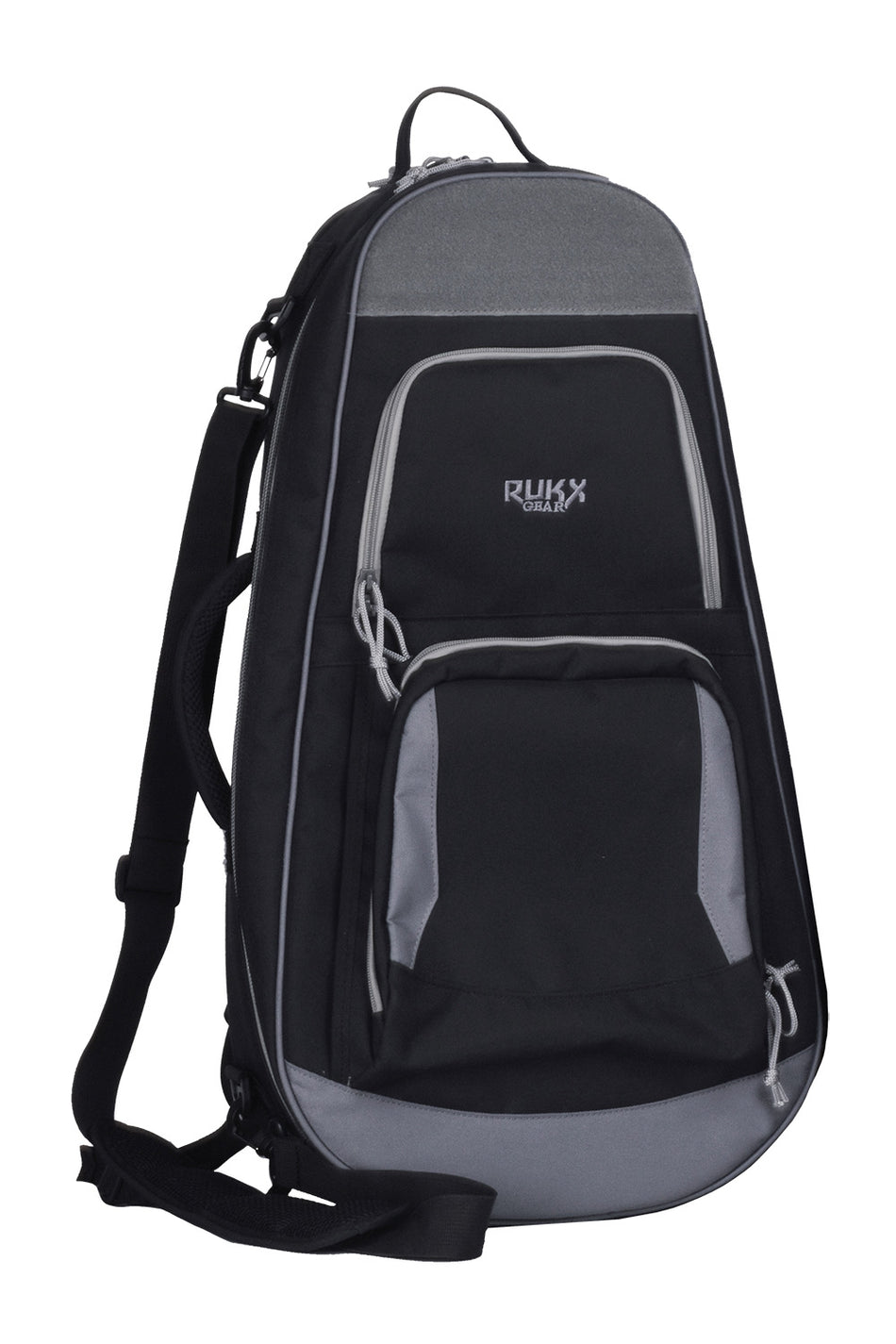 Rukx Gear Discrete AR-Pistol Bag Black 600D Polyester with Mag Holders Adjustable Straps