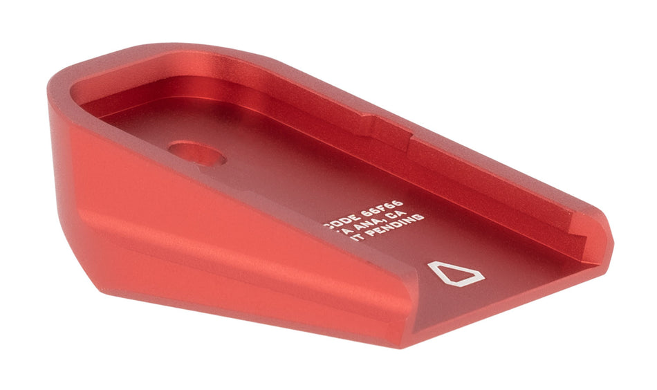 Strike Industries Glock Mag Aluminum Base Plate Red Finish Compatible G17/19/22/23 and More