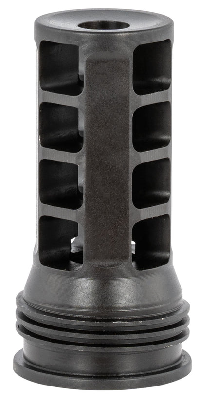 Huxwrx OSS QD 762 Muzzle Brake & Suppressor Mount Black 1/2-28 30 Cal