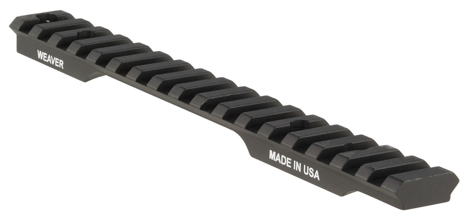Weaver Mounts 99466 Extended Picatinny Base Black Aluminum Fits Savage 10 Short Action