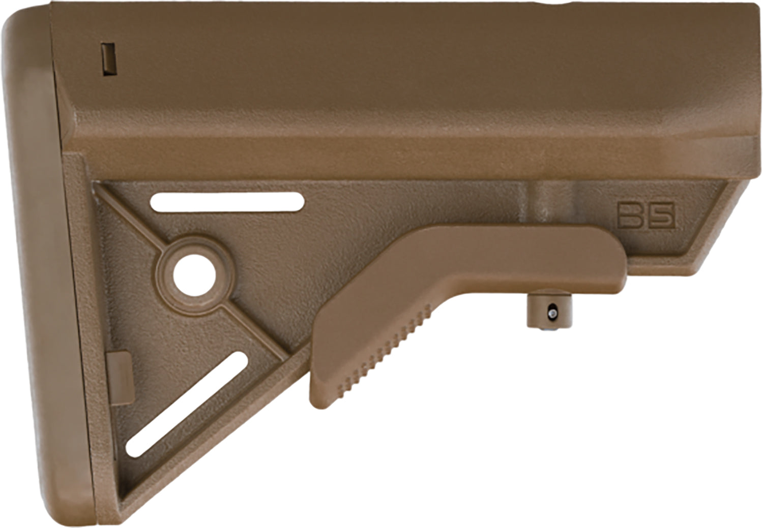 B5 Systems Bravo Coyote Brown Synthetic Buttstock for AR Mil-Spec Extension