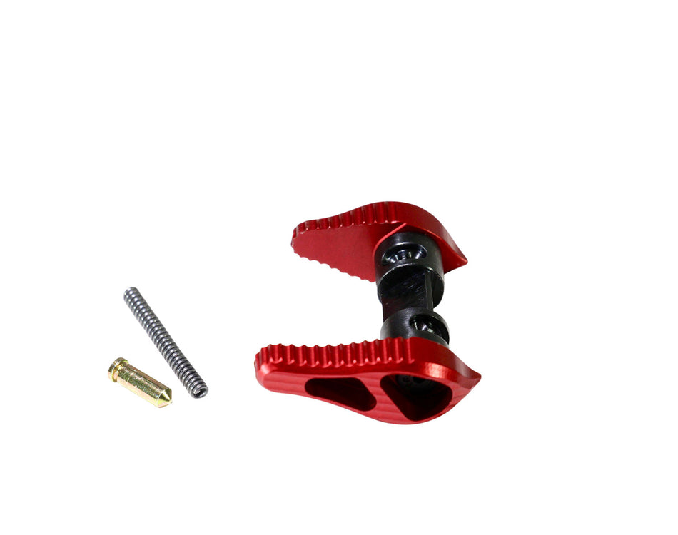Timber Creek AMBI Safety Selector 45/90 Degree Drop-In AR Platform Red Anodized Aluminum Ambidextrous