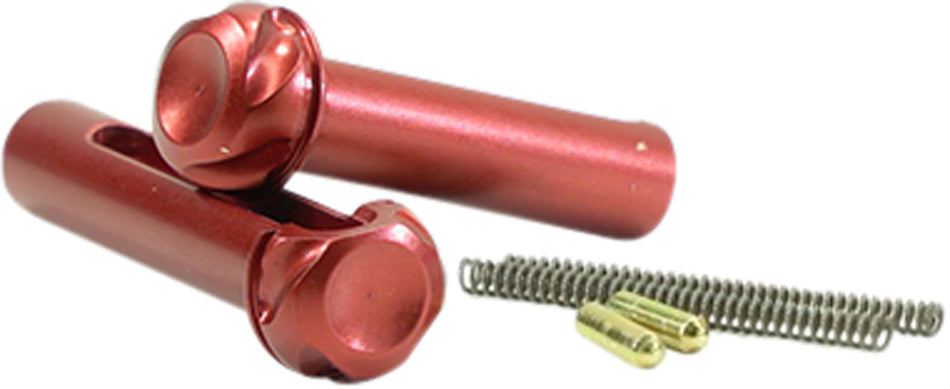 Timber Creek Outdoors AR Platform Drop-In Takedown Pin Set Red Anodized Aluminum Mil-Spec