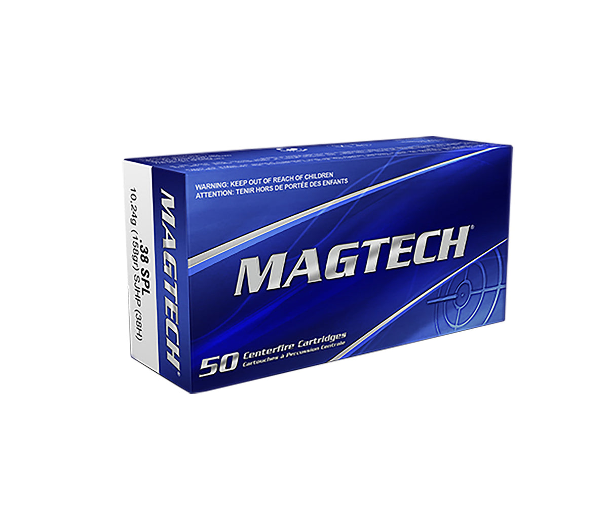 Magtech .38 Special 38H Range/Training Semi Jacketed Hollow Point HP 158 Grain