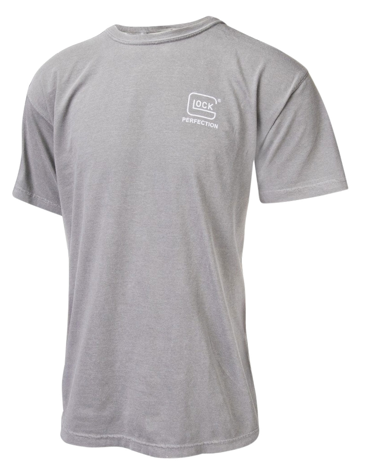 Glock AA75143 Perfection Logo Gray Cotton Tee Short Sleeve Small