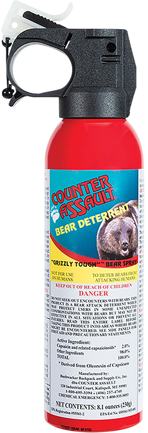 Counter Assault Bear Deterrent Pepper Spray 8.1 oz 32ft Range 7 Sec 15067024