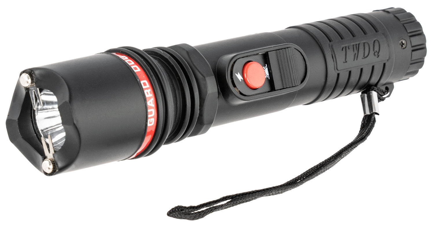 Guard Dog SGGDINBK Inferno Black Rubberized Stun Gun Flashlight Combo