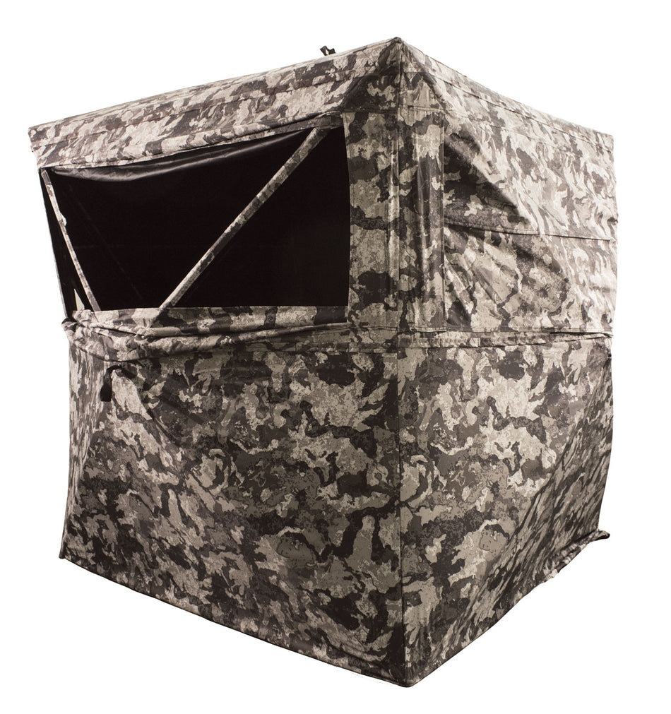 HME HMEGRDBLND3CVD 3-Person Executioner Ground Blind Cervidae Camo 150D