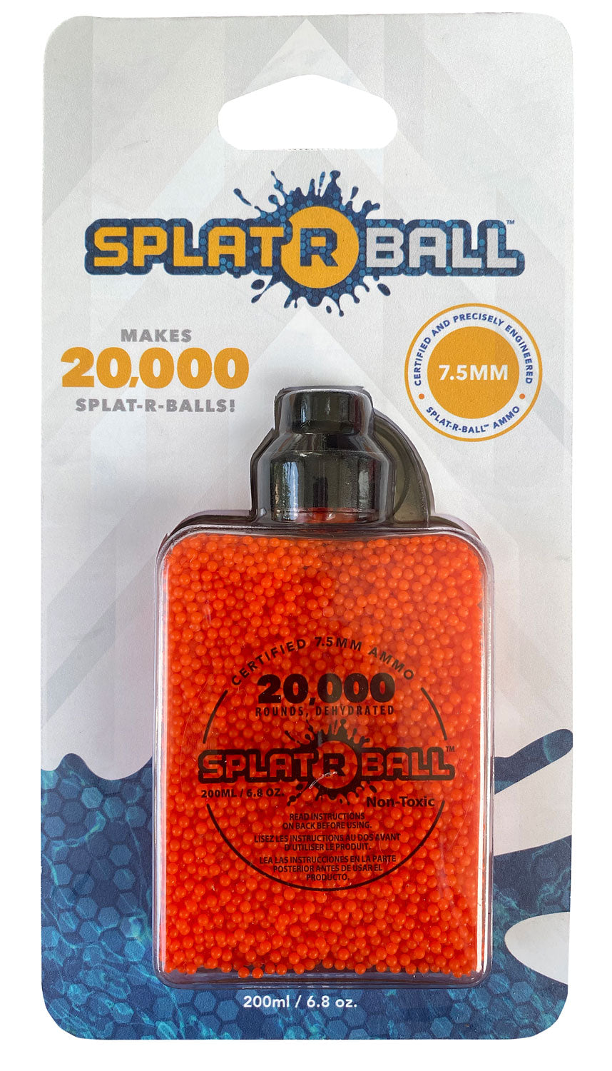 Splat R Ball 950022 Hydrated Polymer Water Beads 7-7.5mm 20,000 Count