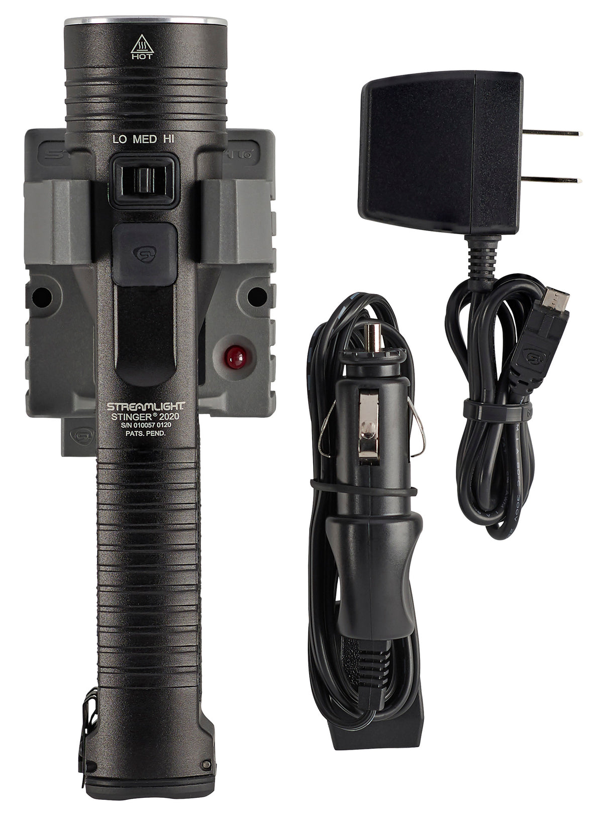 Streamlight Stinger 2020 78101 Black 100/850/2000 Lumen LED Rechargeable Flashlight