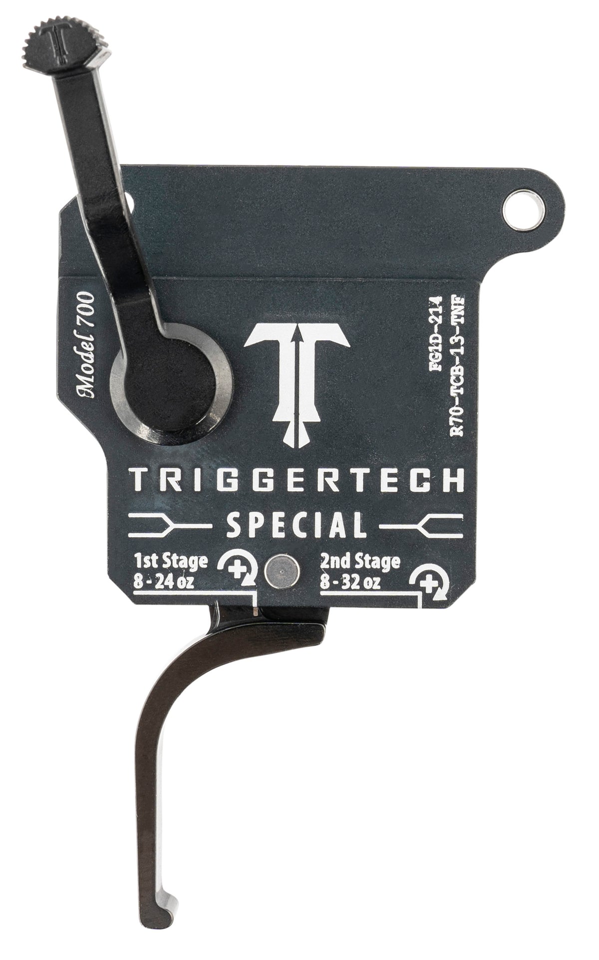 TriggerTech R70TCB13TNF Rem 700 Special Two-Stage Flat Trigger, Right Hand 1-3.5 lb Gray w/Black