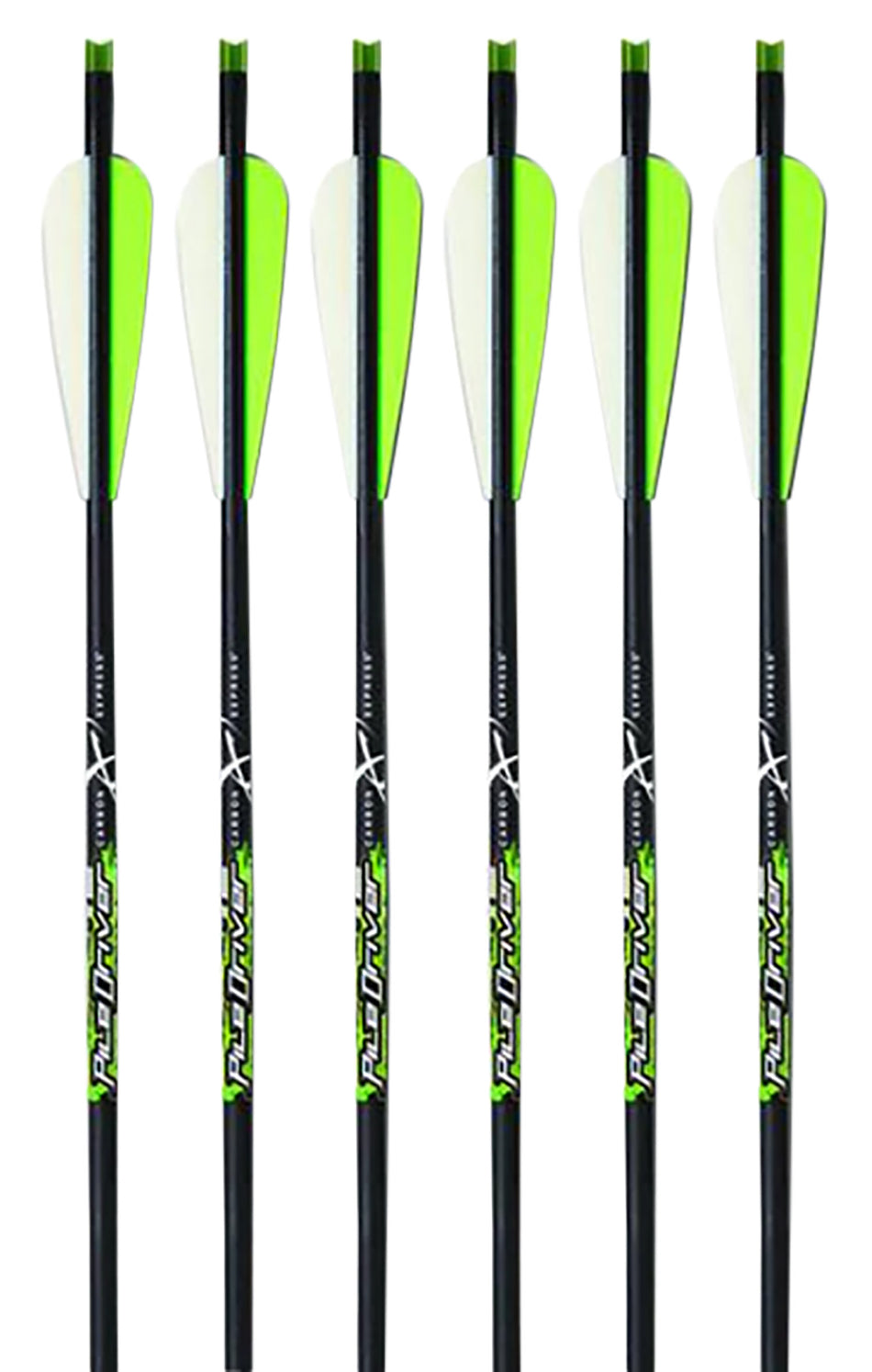 Carbon Express PileDriver Crossbolt 20" Green Carbon Fiber 6-Pack 52140