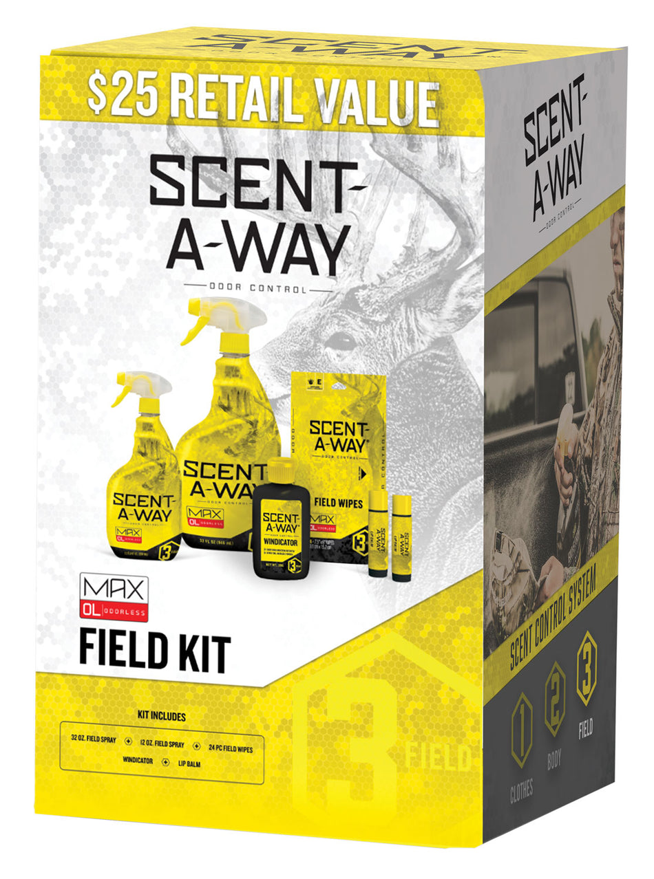 Scent-A-Way Max Odorless Field Kit Scent Control System for Hunters
