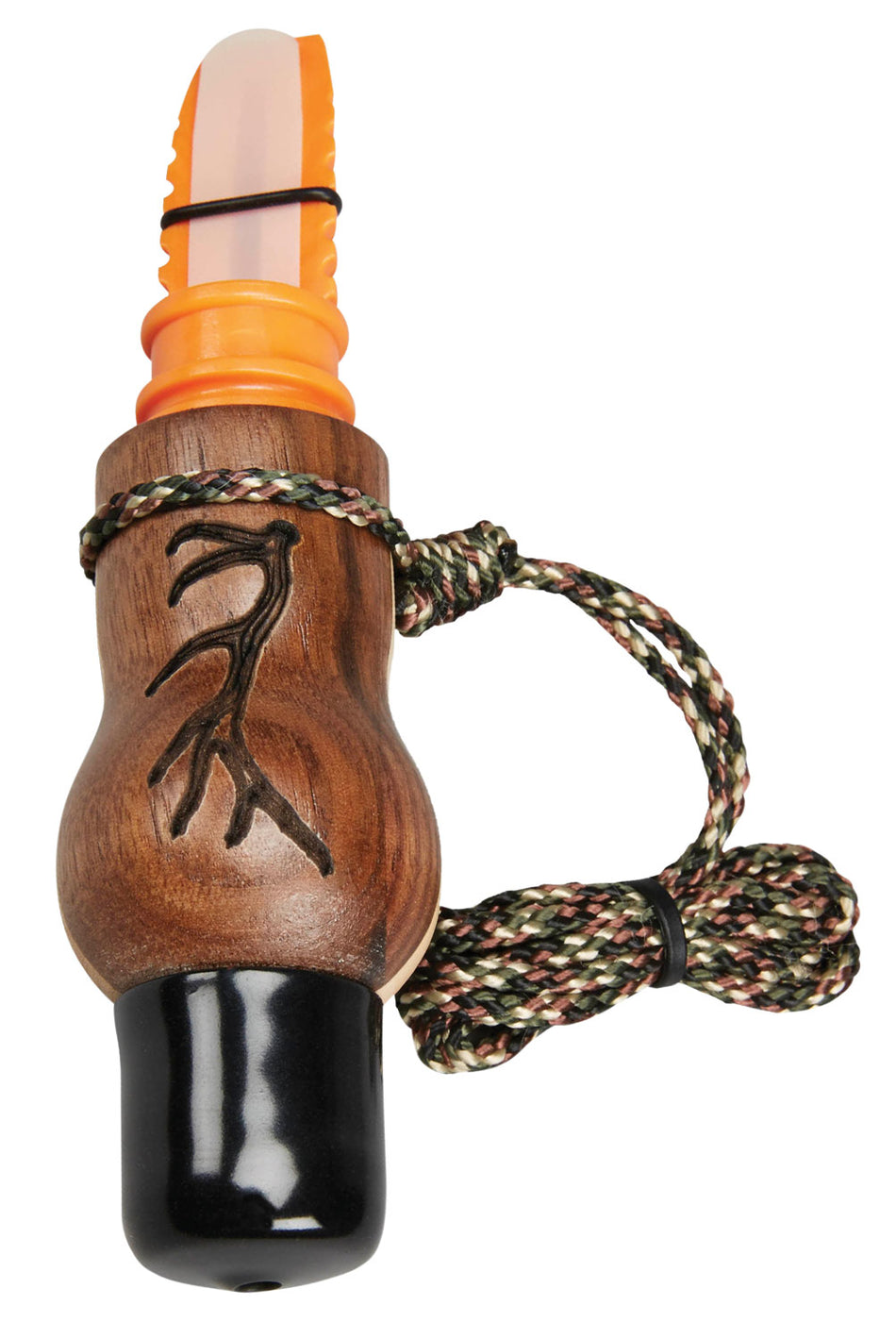 Wayne Carlton's 70168 Whispering Cow Call Open Reed Elk Attractant Walnut/Maple Barrel