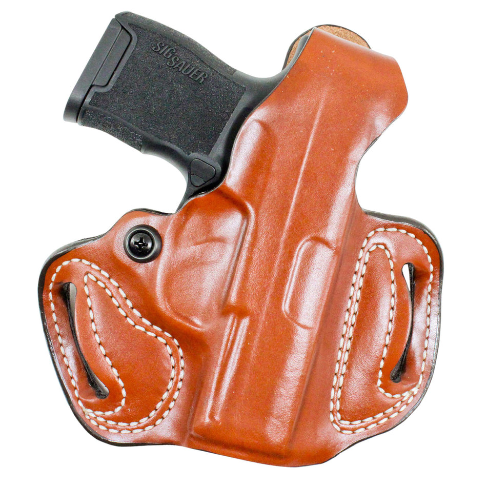 DeSantis 085TA8BZ0 Thumb Break Mini Slide Saddle Leather OWB Holster Fits Glock 43 43X 48 RH