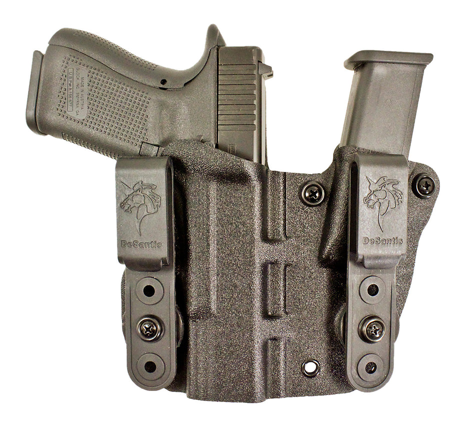 DeSantis 160KA8BZ0 Hidden Truth Kydex AIWB Holster w/Mag Pouch Fits Glock 43 43X RH