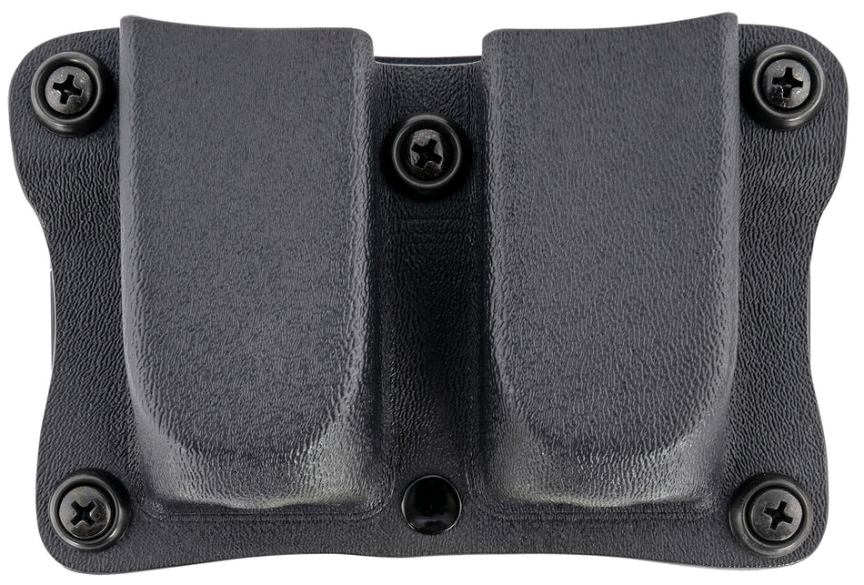 DeSantis Gunhide A87KJJJZ0 Quantico OWB Double Magazine Pouch Black Kydex Glock 17 or 19 Ambi