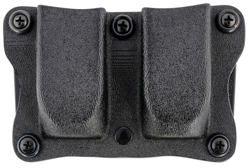 DeSantis Gunhide A87KJKKZ0 Quantico OWB Double Magazine Pouch Black Kydex Sig P365 Ambi
