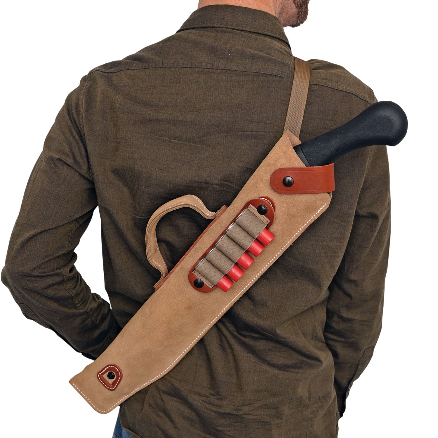 DeSantis Gunhide A88NJG1Z0 14" Kurz Natural Leather Shotgun Scabbard .410 Gauge