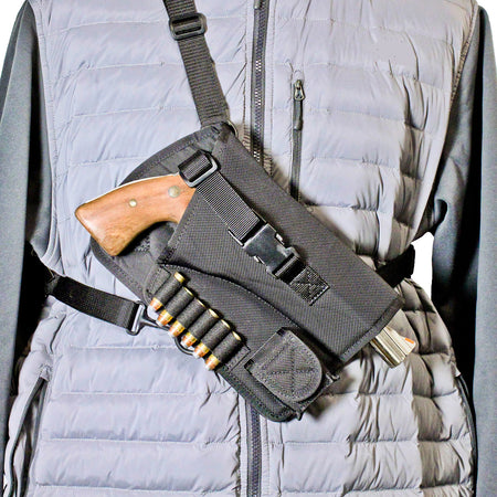 DeSantis Yukon Hunting Rig Ballistic Nylon Shoulder Holster Ruger GP100 4 Inch RH