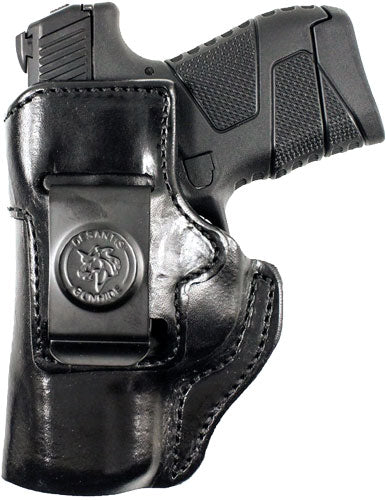 DeSantis Inside Heat LH Inside Waistband Leather Holster S/A Hellcat Black
