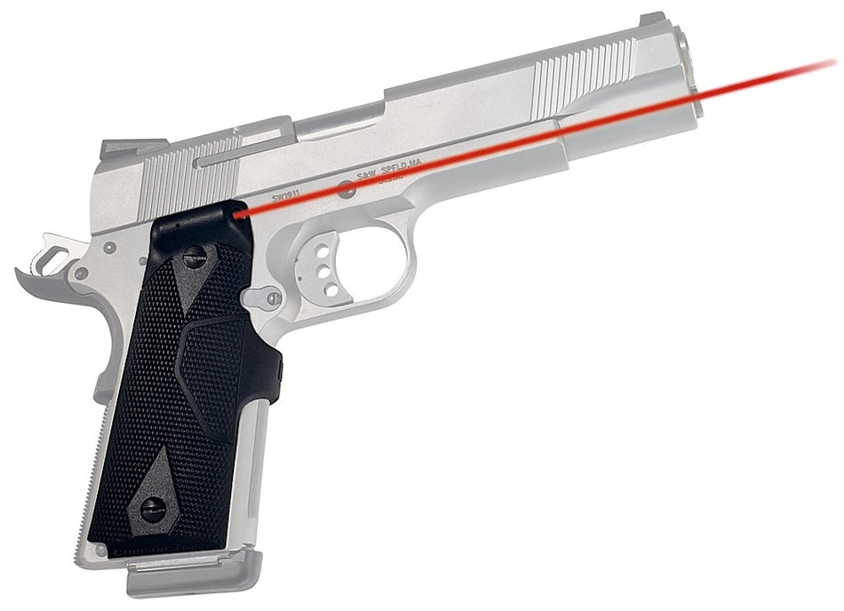 Crimson Trace Lasergrips 1911/1911A1 Government & Commander Red Laser Black Polymer Grips