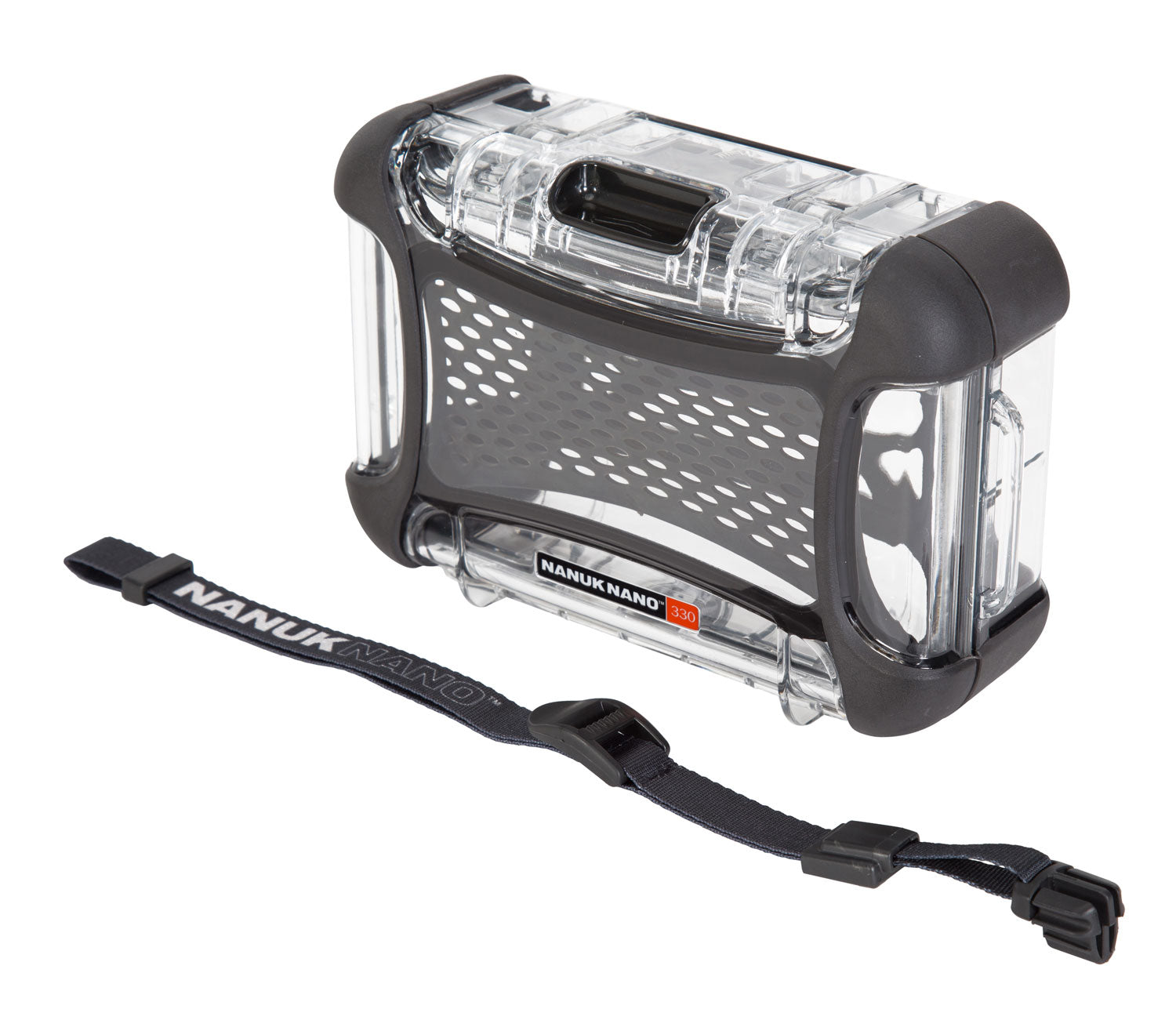 Nanuk 3300011 Nano 330 Clear Polycarbonate Protective Case with Carry Strap