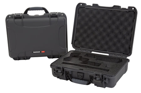 Nanuk 910CLASG7 Classic 2 Up Handgun Case Graphite Polymer Latches Closed-Cell Foam 13.20" L