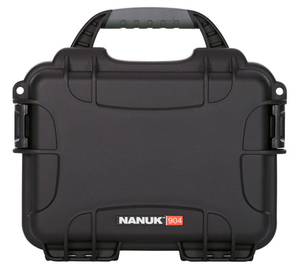 Nanuk 9041001 904 Black Resin Waterproof Case with Foam and PowerClaw Latches