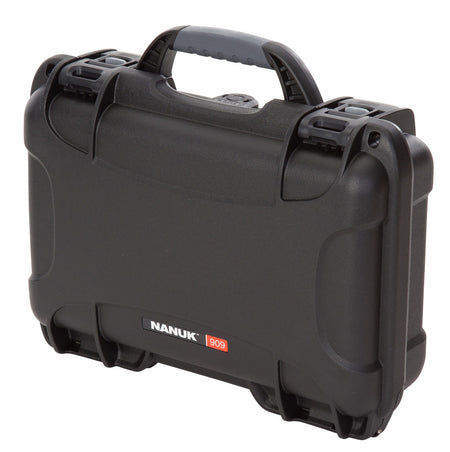Nanuk 9091001 909 Black Resin Waterproof Protective Case with Foam and Latches