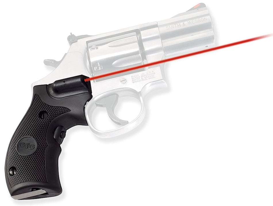 Crimson Trace Lasergrips S&W Governor K & L Frames Round Butt Red Laser 5mW Black Polymer