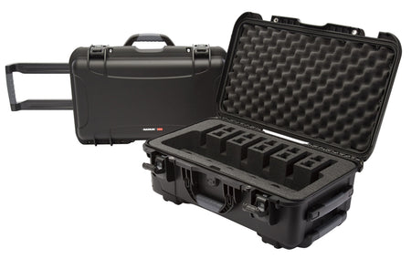 Nanuk 9356UP1 935 Black Polymer Six-Handgun Hard Case with Closed-Cell Foam