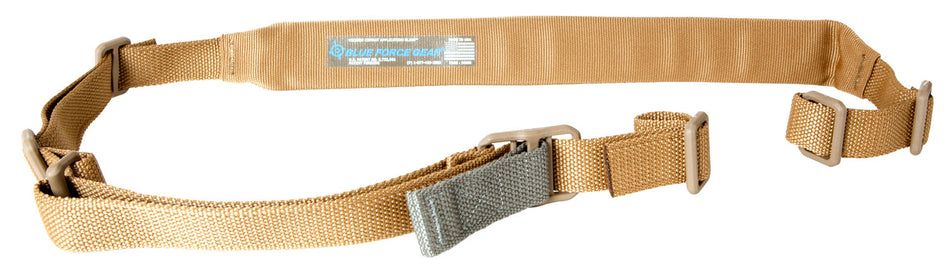 Blue Force Gear Vickers Padded Sling Coyote Brown Cordura 2" Foam Quick Adjuster