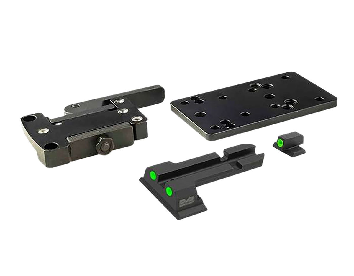 Meprolight MicroRDS QD Adapter for S&W M&P Dovetail with TruDot Mount Black Steel