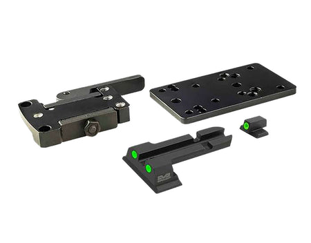 Meprolight MicroRDS QD Adapter for S&W M&P Dovetail with TruDot Mount Black Steel