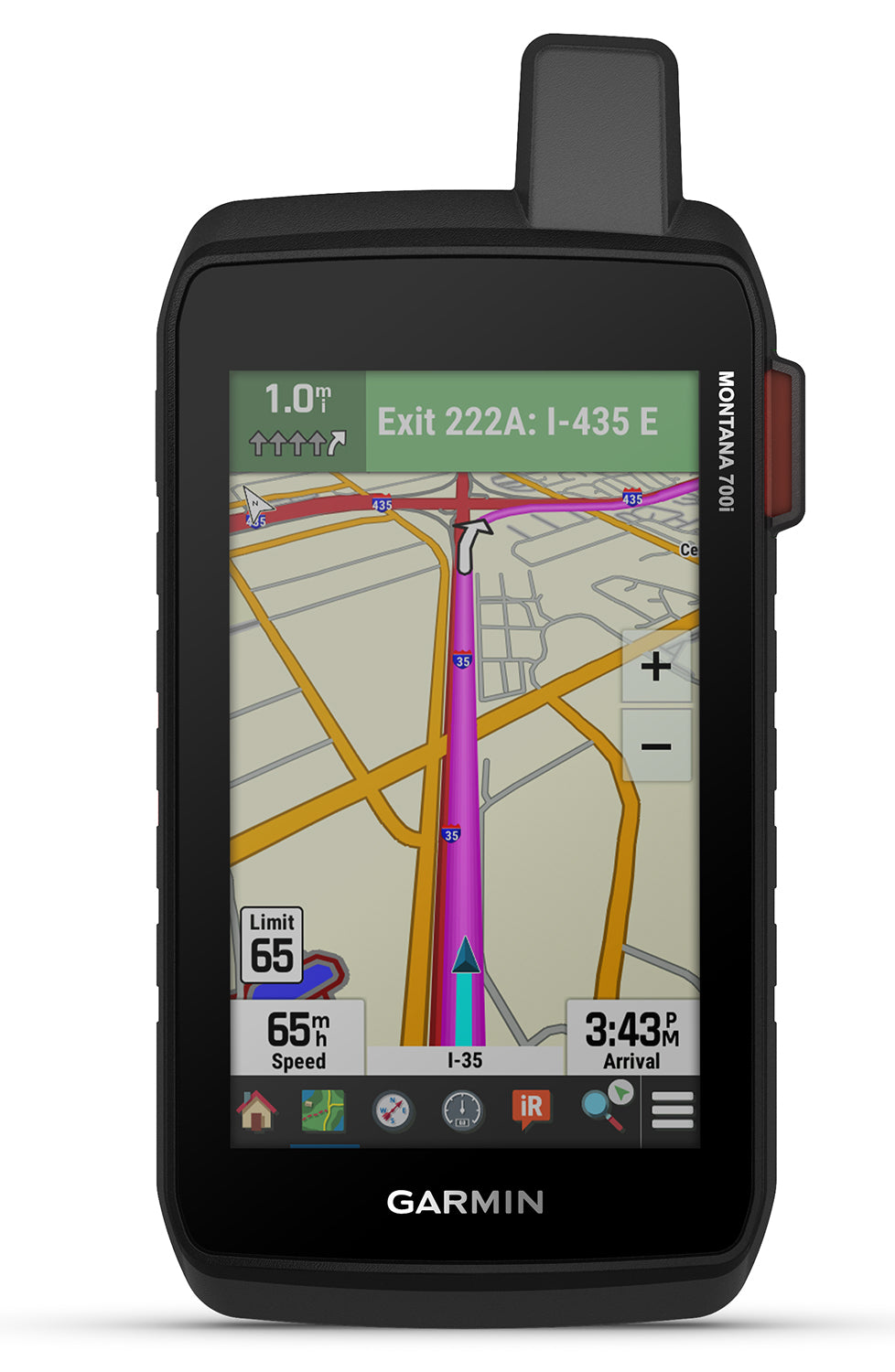 Garmin Montana 700i Handheld GPS Black Li-ion Rechargeable Bluetooth ANT+ Satellite Messaging SOS