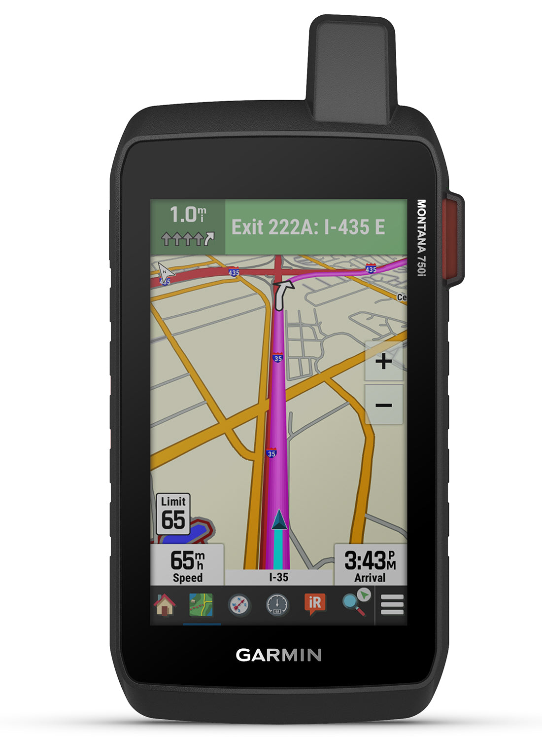 Garmin Montana 750i Handheld GPS Black Li-ion Rechargeable Bluetooth ANT+ inReach Satellite SOS